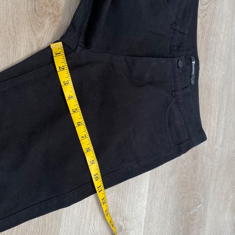 T Alexander Wang Black Cotton Lambskin Leather Pocket Jeans Women's Size 30x30 - Picture 9 of 12